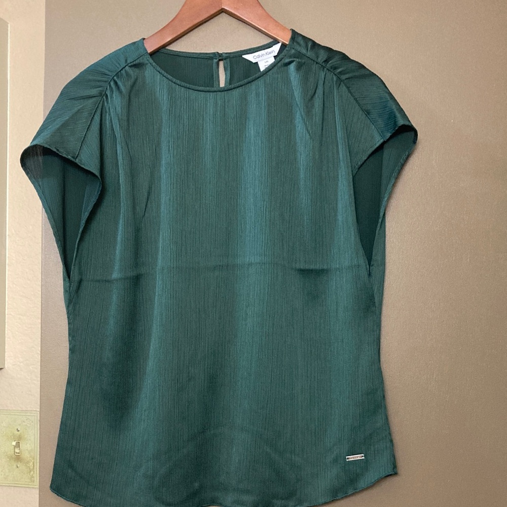 Calvin Klein Teal Women's Blouse